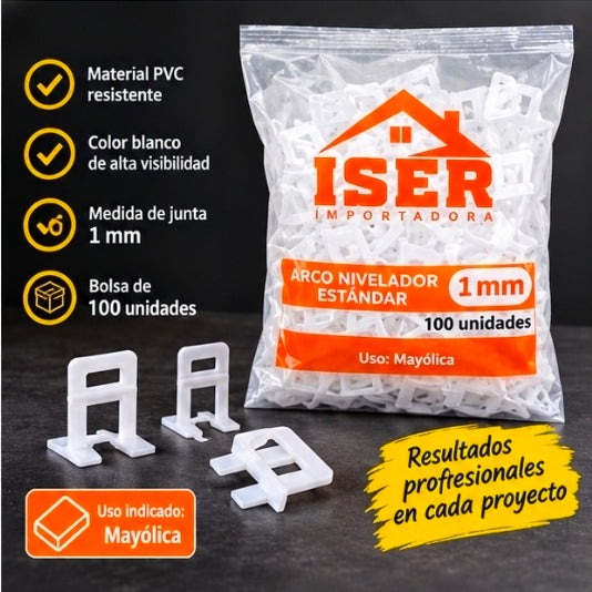 Arco nivelador estándar ISER de 1 mm | Bolsa de 100 unidades