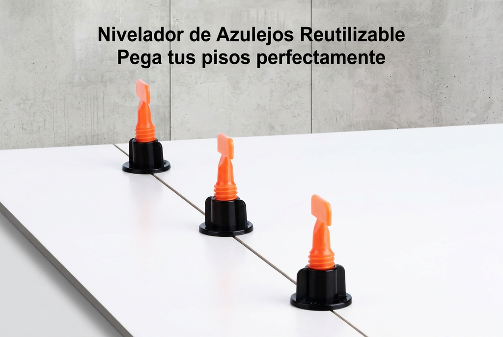 Nivelador de Azulejos Reutilizable - Pega tus pisos perfectamente